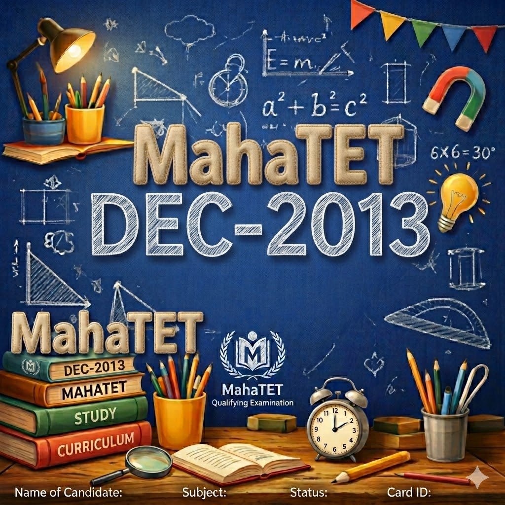 MahaTET Dec-2013